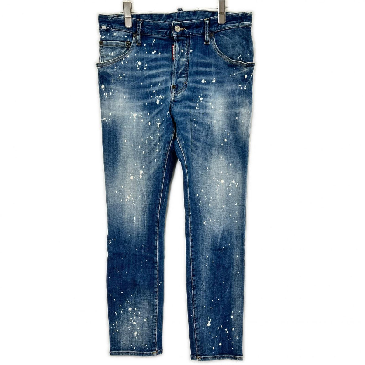 DSQUARED2 ディースクエアード S71LB1391 インディゴ ペイント加工 SKATER JEANS スケータージーンズ ボトムス