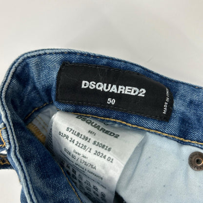 DSQUARED2 ディースクエアード S71LB1391 インディゴ ペイント加工 SKATER JEANS スケータージーンズ ボトムス