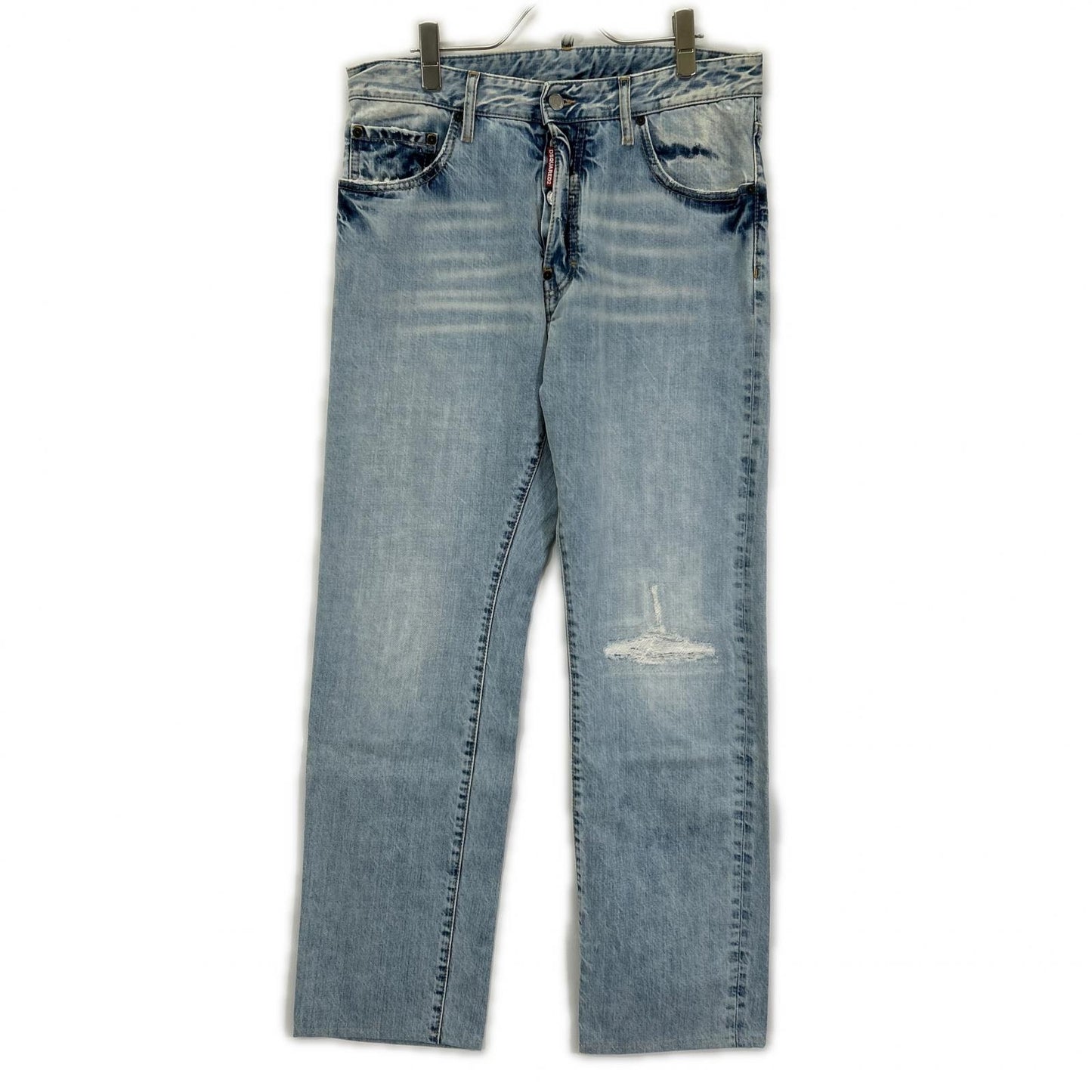 DSQUARED2 ディースクエアード S71LB1386 ライトインディゴ ライトパームビーチウォッシュ ストレートデニムパンツ ボトムス