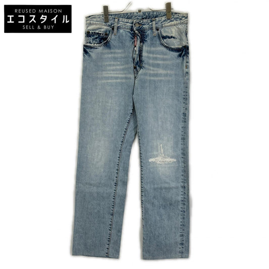 DSQUARED2 ディースクエアード S71LB1386 ライトインディゴ ライトパームビーチウォッシュ ストレートデニムパンツ ボトムス