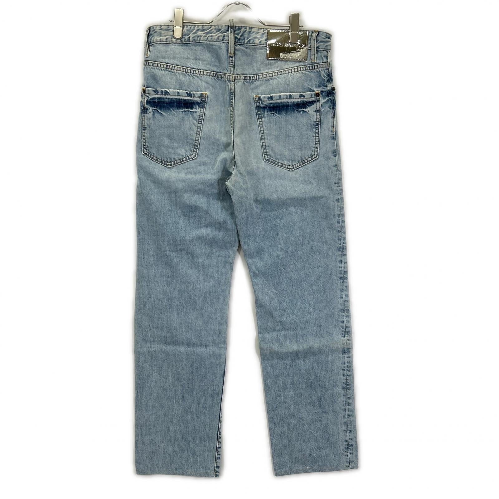 DSQUARED2 ディースクエアード S71LB1386 ライトインディゴ ライトパームビーチウォッシュ ストレートデニムパンツ ボトムス