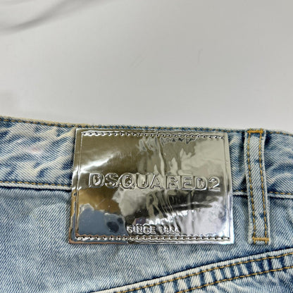 DSQUARED2 ディースクエアード S71LB1386 ライトインディゴ ライトパームビーチウォッシュ ストレートデニムパンツ ボトムス