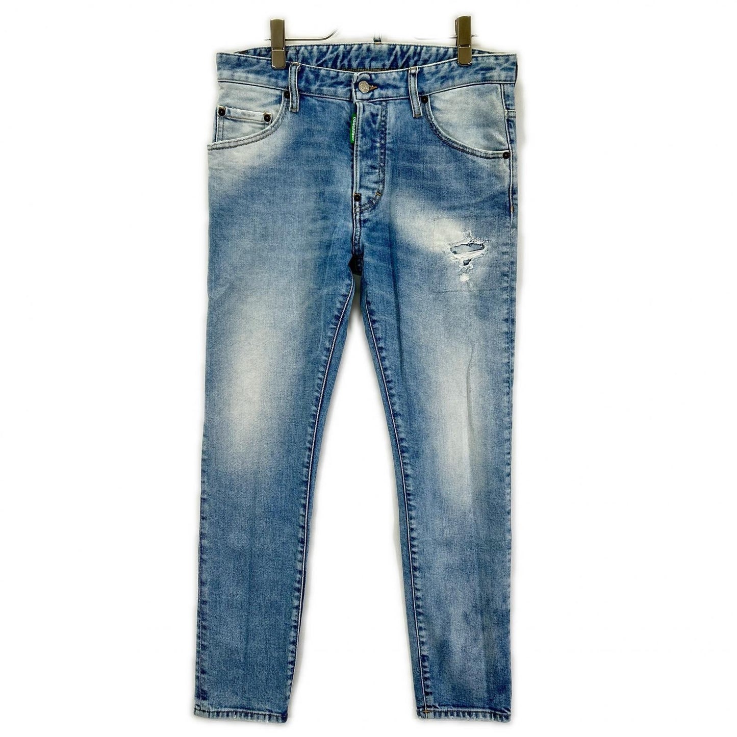 DSQUARED2 ディースクエアード S78LB0094 ライトインディゴ コットン SKATER JEAN/スケーター ジーン ボトムス