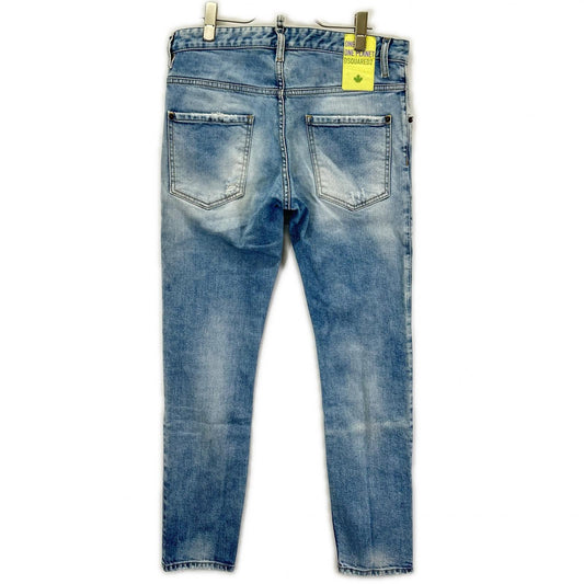 DSQUARED2 ディースクエアード S78LB0094 ライトインディゴ コットン SKATER JEAN/スケーター ジーン ボトムス