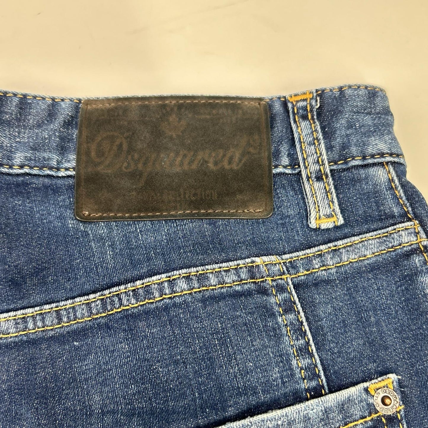 DSQUARED2 ディースクエアード S71LB1262 インディゴ コットン ダメージ加工 TIDY BIKER JEANS/タイディバイカー デニムパンツ ボトムス