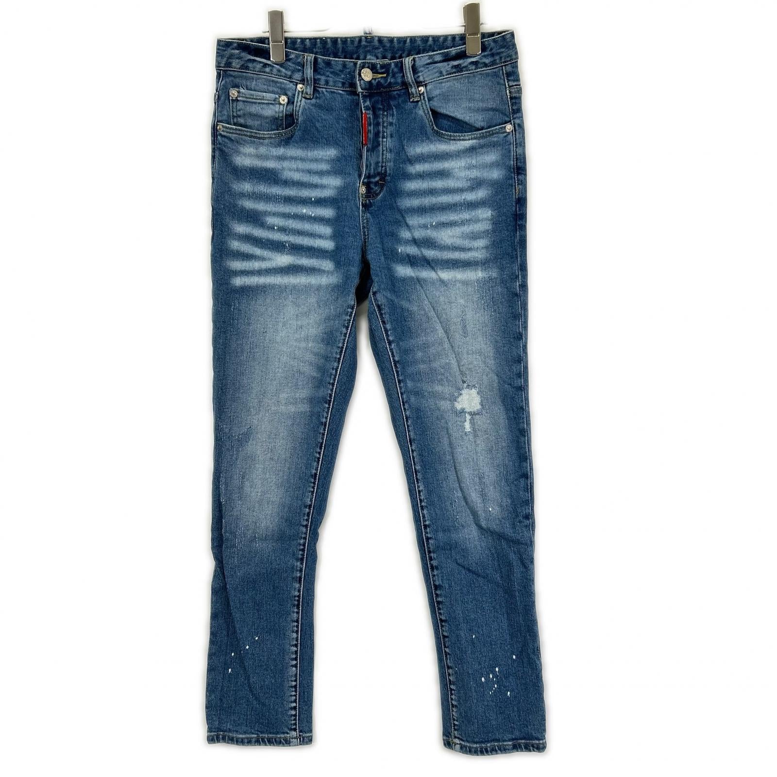 DSQUARED2 ディースクエアード S79LA0032 インディゴ ボタンフライ SKATER JEAN/スケータージーン デニムパンツ ボトムス