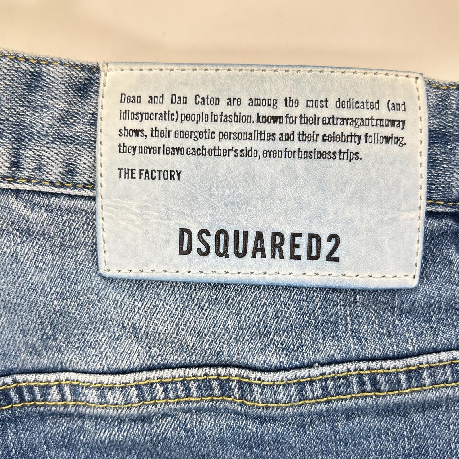 DSQUARED2 ディースクエアード S79LA0032 インディゴ ボタンフライ SKATER JEAN/スケータージーン デニムパンツ ボトムス
