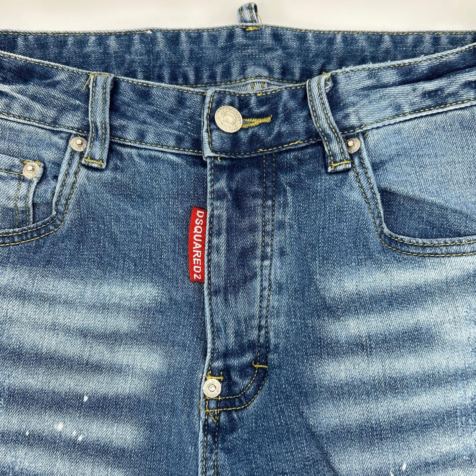 DSQUARED2 ディースクエアード S79LA0032 インディゴ ボタンフライ SKATER JEAN/スケータージーン デニムパンツ ボトムス