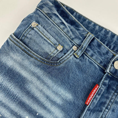 DSQUARED2 ディースクエアード S79LA0032 インディゴ ボタンフライ SKATER JEAN/スケータージーン デニムパンツ ボトムス