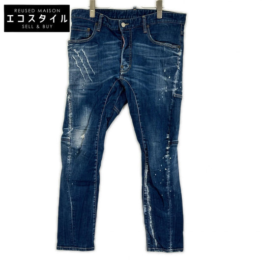 DSQUARED2 ディースクエアード S74LB1622 インディゴ コットン TIDY BIKER JEANS/タイディバイカー デニムパンツ ボトムス