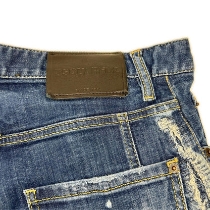 DSQUARED2 ディースクエアード S74LB1622 インディゴ コットン TIDY BIKER JEANS/タイディバイカー デニムパンツ ボトムス