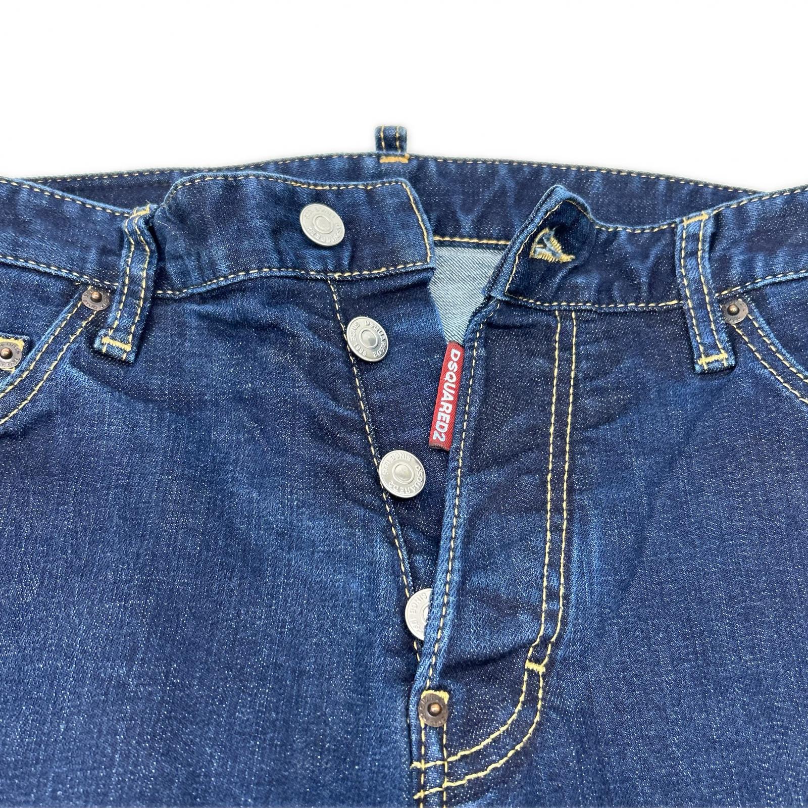 DSQUARED2 ディースクエアード S74LB1535 インディゴ COOL GUY JEAN/クールガイジーン テーパードデニムパンツ ボトムス