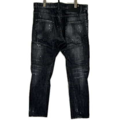 DSQUARED2 ディースクエアード S74LB1360 ブラック コットン TIDY BIKER JEANS/タイディバイカー デニムパンツ ボトムス