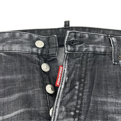 DSQUARED2 ディースクエアード S74LB1360 ブラック コットン TIDY BIKER JEANS/タイディバイカー デニムパンツ ボトムス