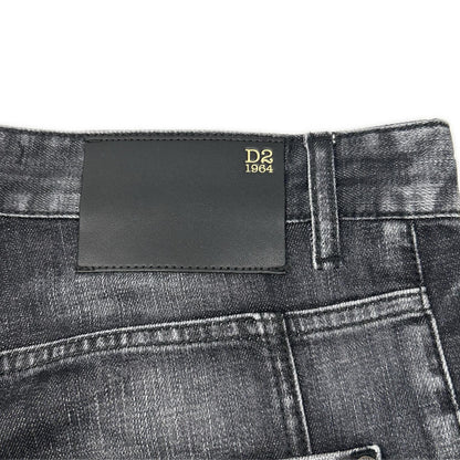 DSQUARED2 ディースクエアード S74LB1360 ブラック コットン TIDY BIKER JEANS/タイディバイカー デニムパンツ ボトムス