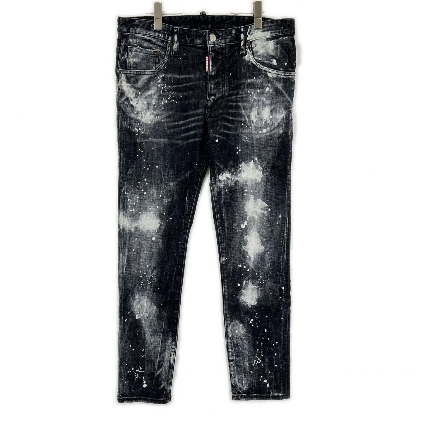 DSQUARED2 ディースクエアード S71LB1283 ブラック コットン ペイント SKATER JEAN/スケータージーン デニムパンツ ボトムス