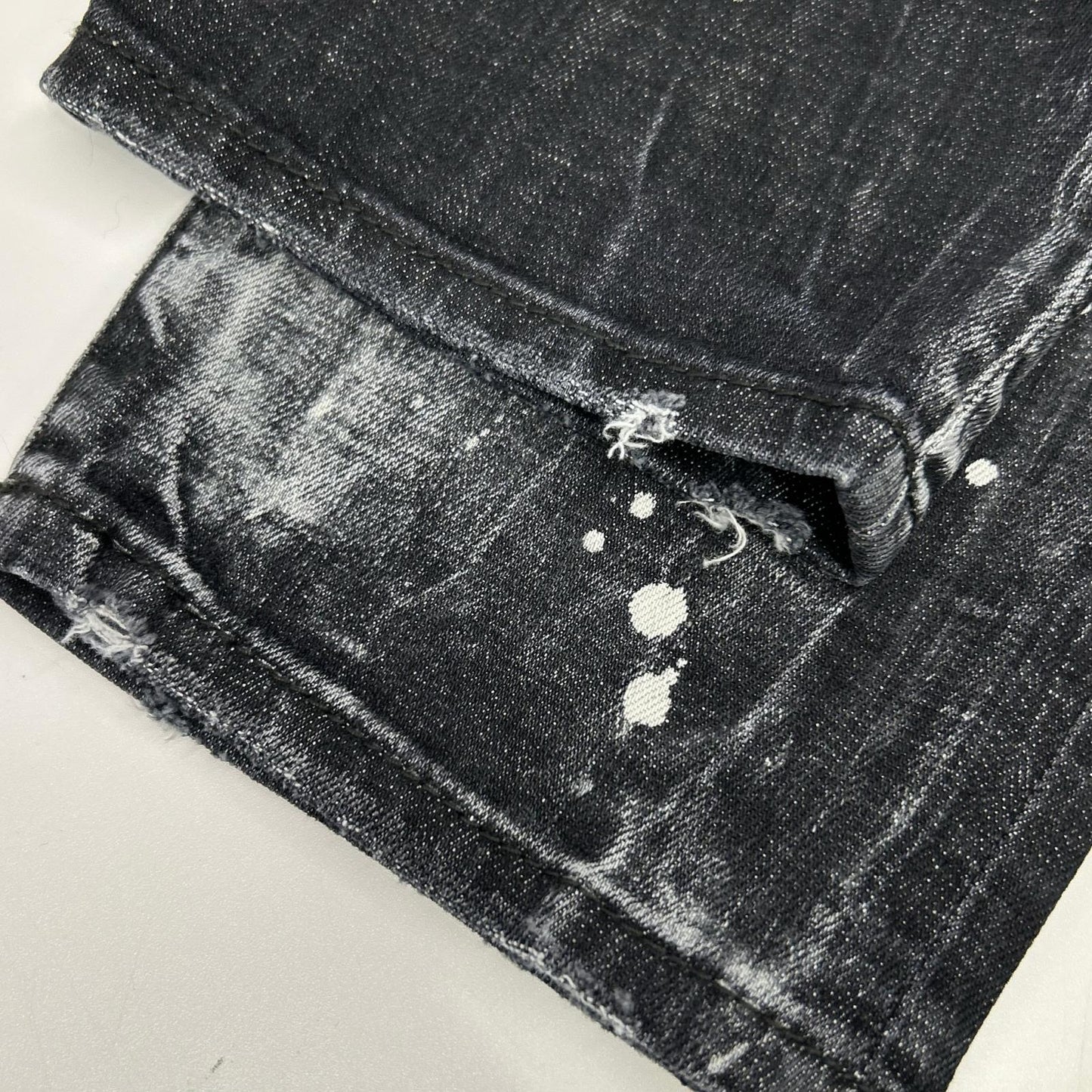 DSQUARED2 ディースクエアード S71LB1283 ブラック コットン ペイント SKATER JEAN/スケータージーン デニムパンツ ボトムス
