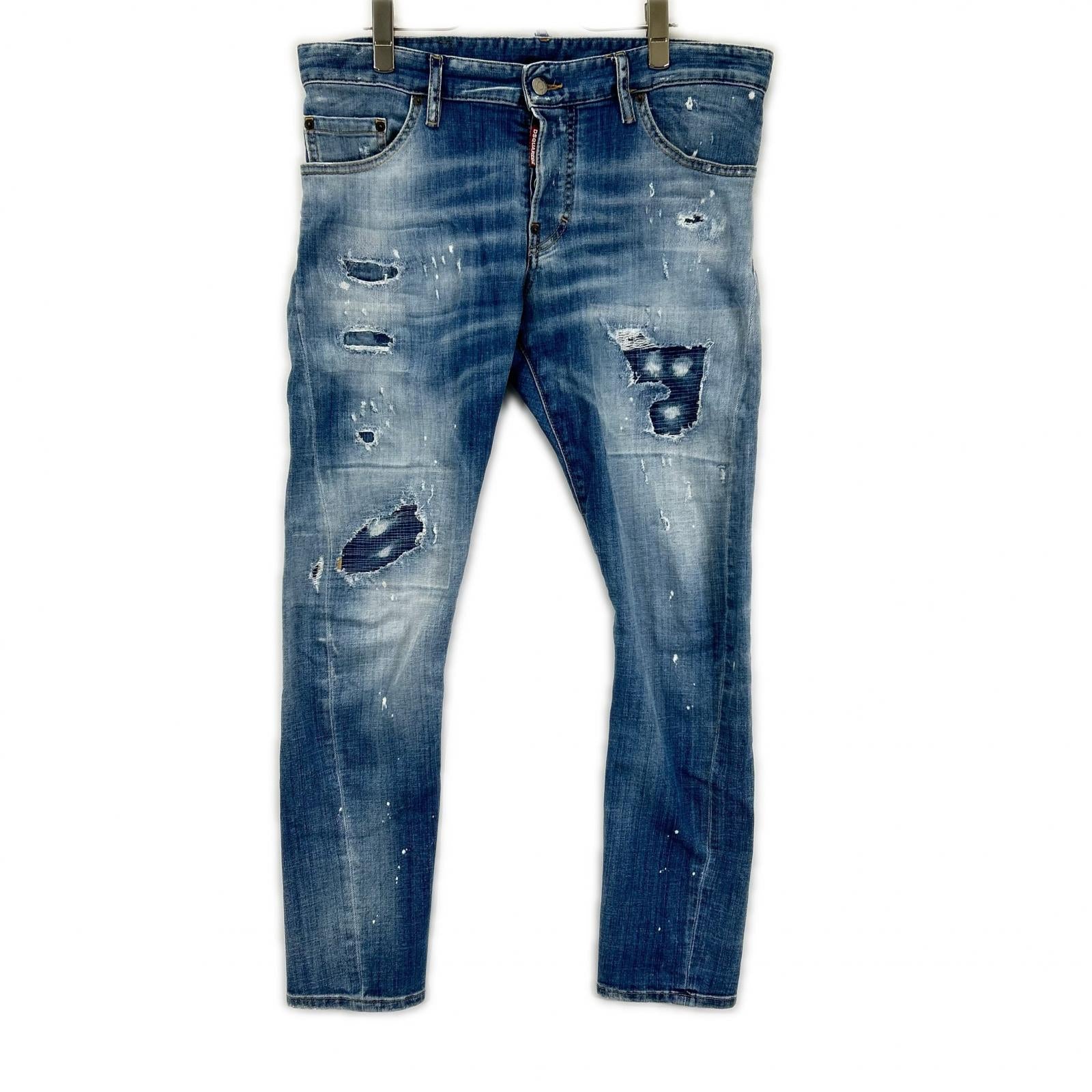 DSQUARED2 ディースクエアード S74LB1366 インディゴ SEXY TWIST JEAN/セクシーツイストジーン スキニーデニムパンツ ボトムス