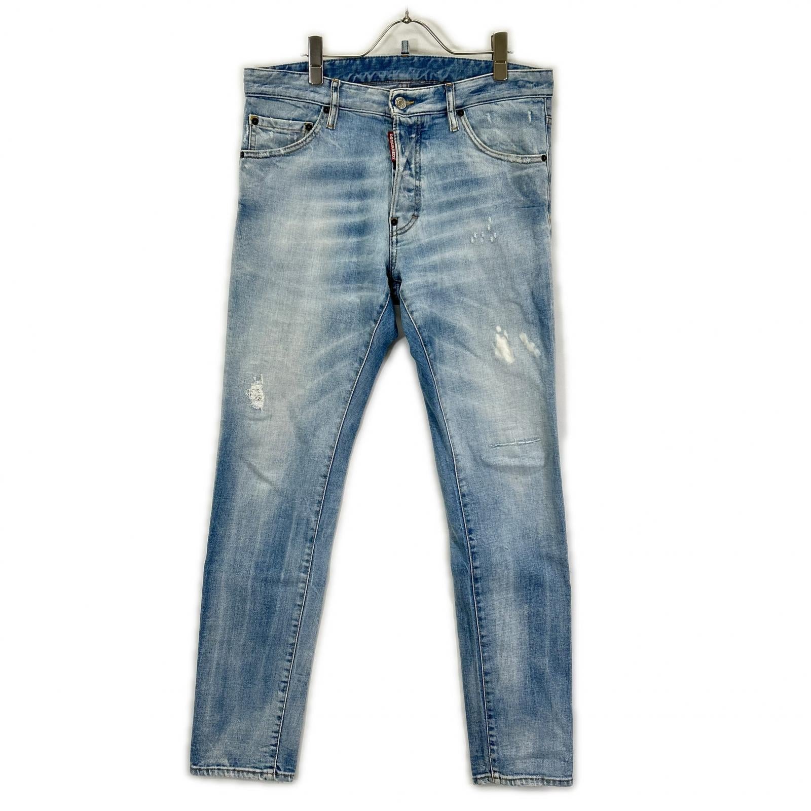 DSQUARED2 ディースクエアード S74LB1354 インディゴ COOL GUY JEAN/クールガイジーン テーパードデニムパンツ ボトムス
