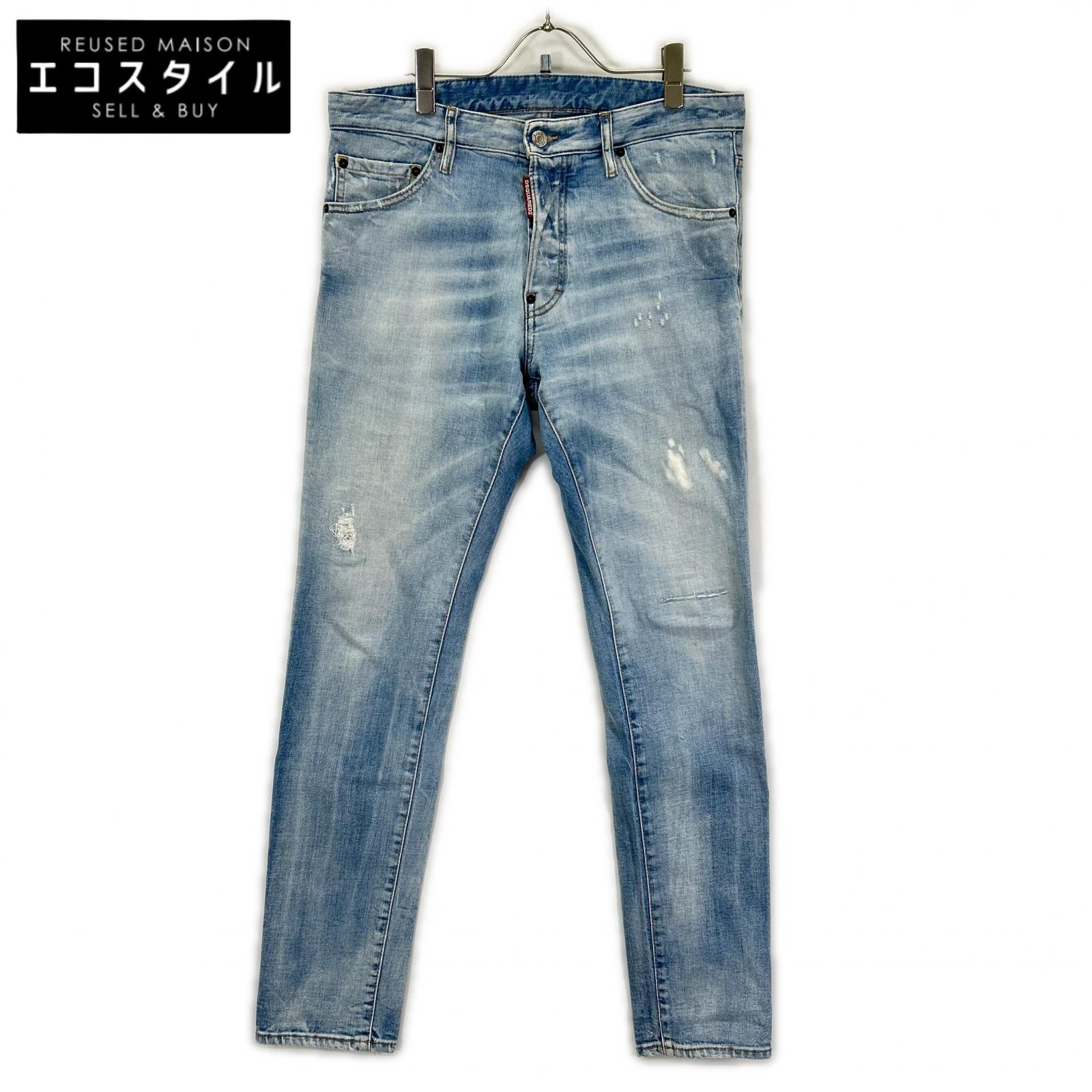 DSQUARED2 ディースクエアード S74LB1354 インディゴ COOL GUY JEAN/クールガイジーン テーパードデニムパンツ ボトムス