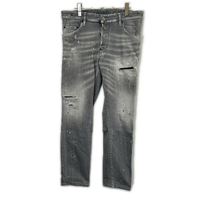 DSQUARED2 ディースクエアード S71LB1461 ブラック ダメージ加工 SKATER JEAN/スケータージーン デニムパンツ ボトムス