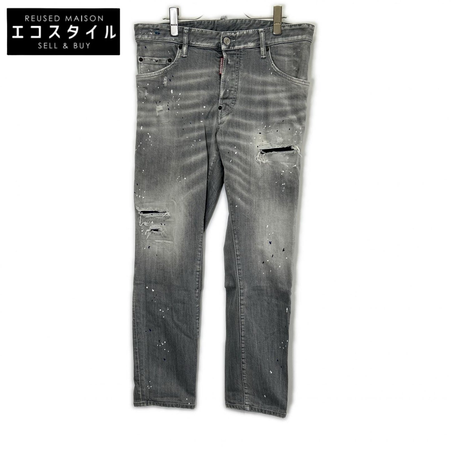 DSQUARED2 ディースクエアード S71LB1461 ブラック ダメージ加工 SKATER JEAN/スケータージーン デニムパンツ ボトムス