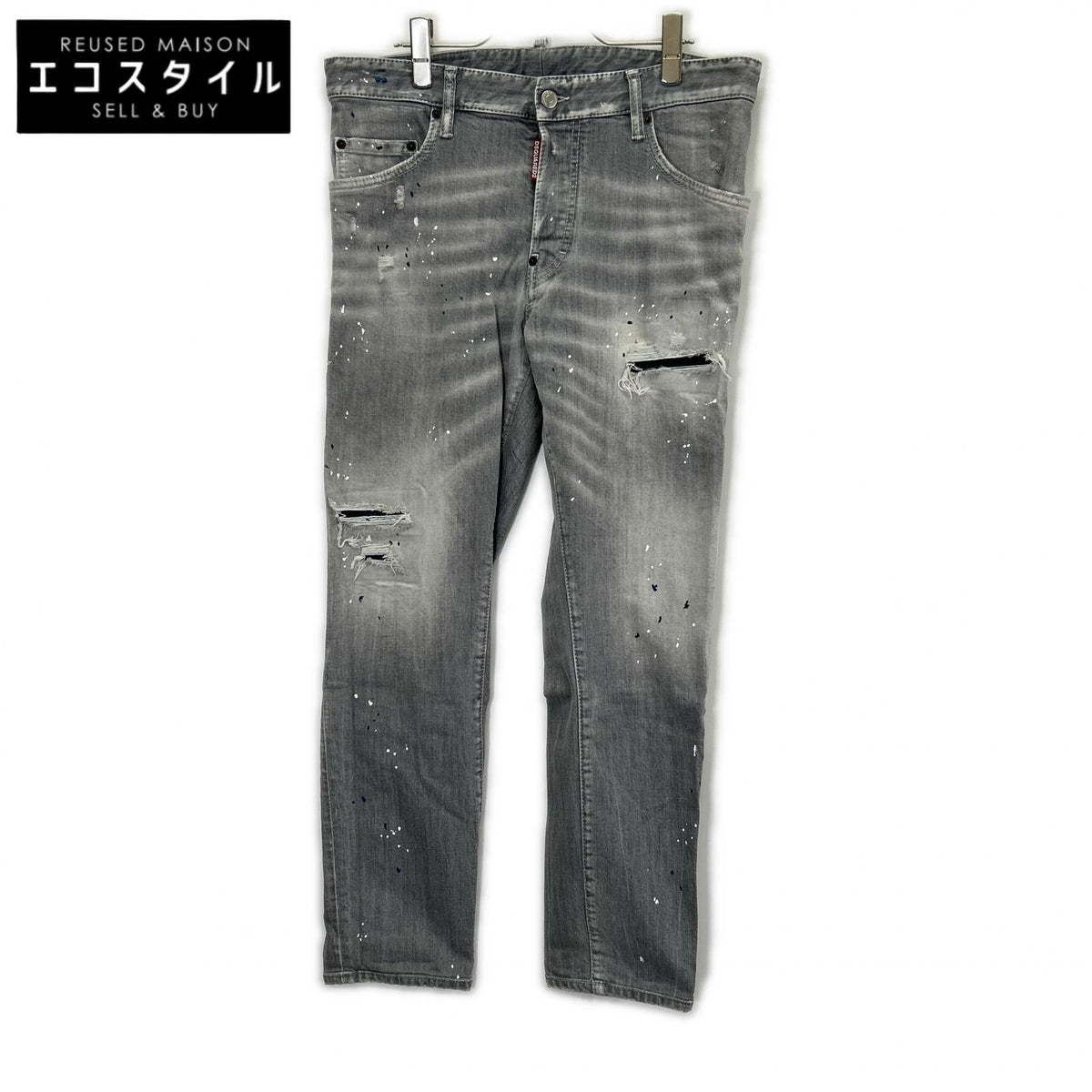 DSQUARED2 ディースクエアード S71LB1461 ブラック ダメージ加工 SKATER JEAN/スケータージーン デニムパンツ ボトムス