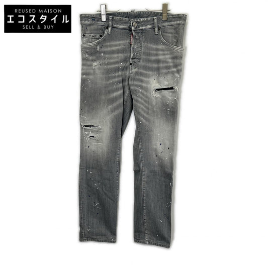 DSQUARED2 ディースクエアード S71LB1461 ブラック ダメージ加工 SKATER JEAN/スケータージーン デニムパンツ ボトムス