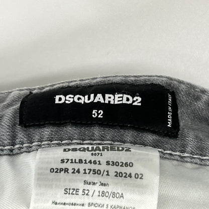 DSQUARED2 ディースクエアード S71LB1461 ブラック ダメージ加工 SKATER JEAN/スケータージーン デニムパンツ ボトムス