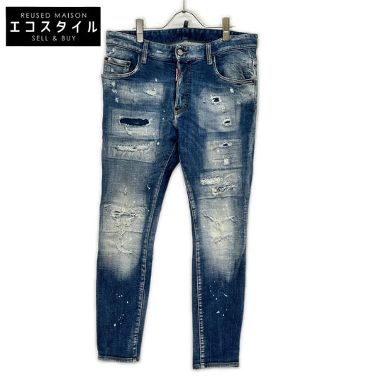 DSQUARED2 ディースクエアード S74LB1440 インディゴ ダメージ加工 Super Twinky Jean/スーパーツインキージーン デニムパンツ ボトムス