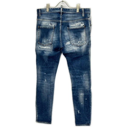 DSQUARED2 ディースクエアード S74LB1440 インディゴ ダメージ加工 Super Twinky Jean/スーパーツインキージーン デニムパンツ ボトムス