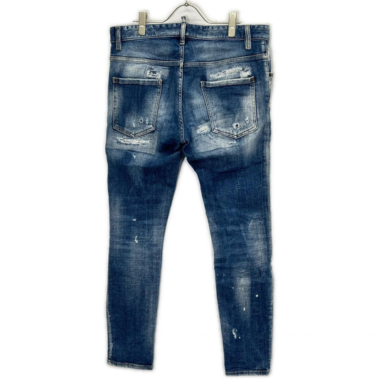 DSQUARED2 ディースクエアード S74LB1440 インディゴ ダメージ加工 Super Twinky Jean/スーパーツインキージーン デニムパンツ ボトムス