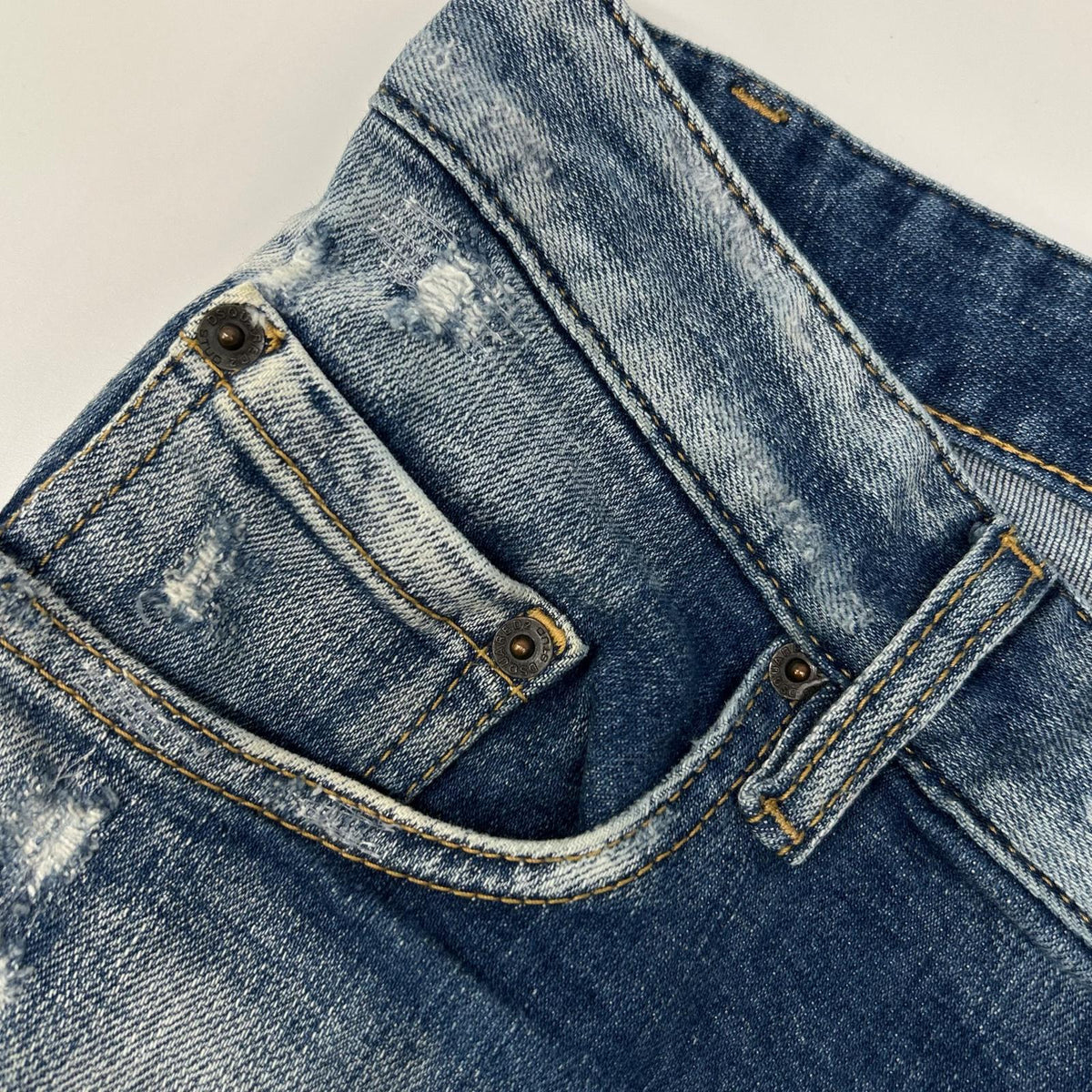 DSQUARED2 ディースクエアード S74LB1440 インディゴ ダメージ加工 Super Twinky Jean/スーパーツインキージーン デニムパンツ ボトムス