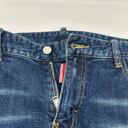 DSQUARED2 ディースクエアード S74LA0651 インディゴ D2プリント SLIM JEAN/スリムジーン デニムパンツ ボトムス