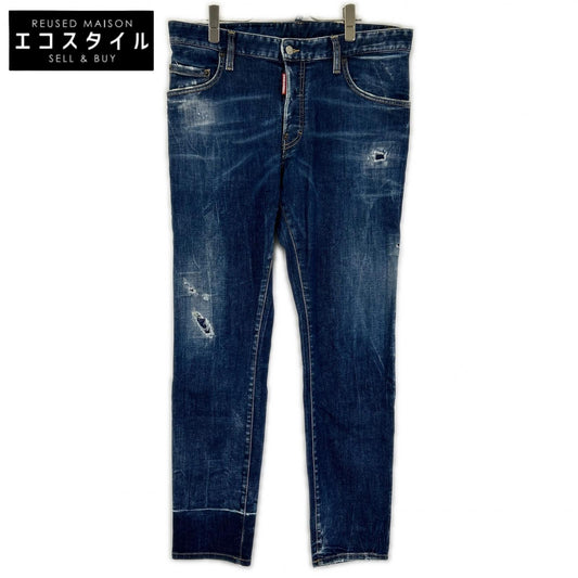 DSQUARED2 ディースクエアード S74LB1338 インディゴ SKATER JEAN/スケータージーン ダメージ加工 デニムパンツ ボトムス