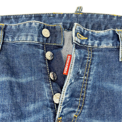 DSQUARED2 ディースクエアード S74LB1338 インディゴ SKATER JEAN/スケータージーン ダメージ加工 デニムパンツ ボトムス