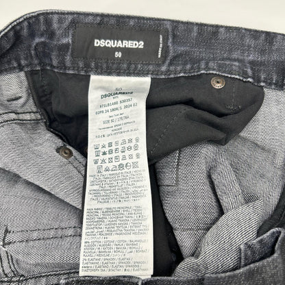 DSQUARED2 ディースクエアード S71LB1460 ブラック ダメージ加工 SEXY TWIST JEAN/セクシーツイスト デニムパンツ ボトムス