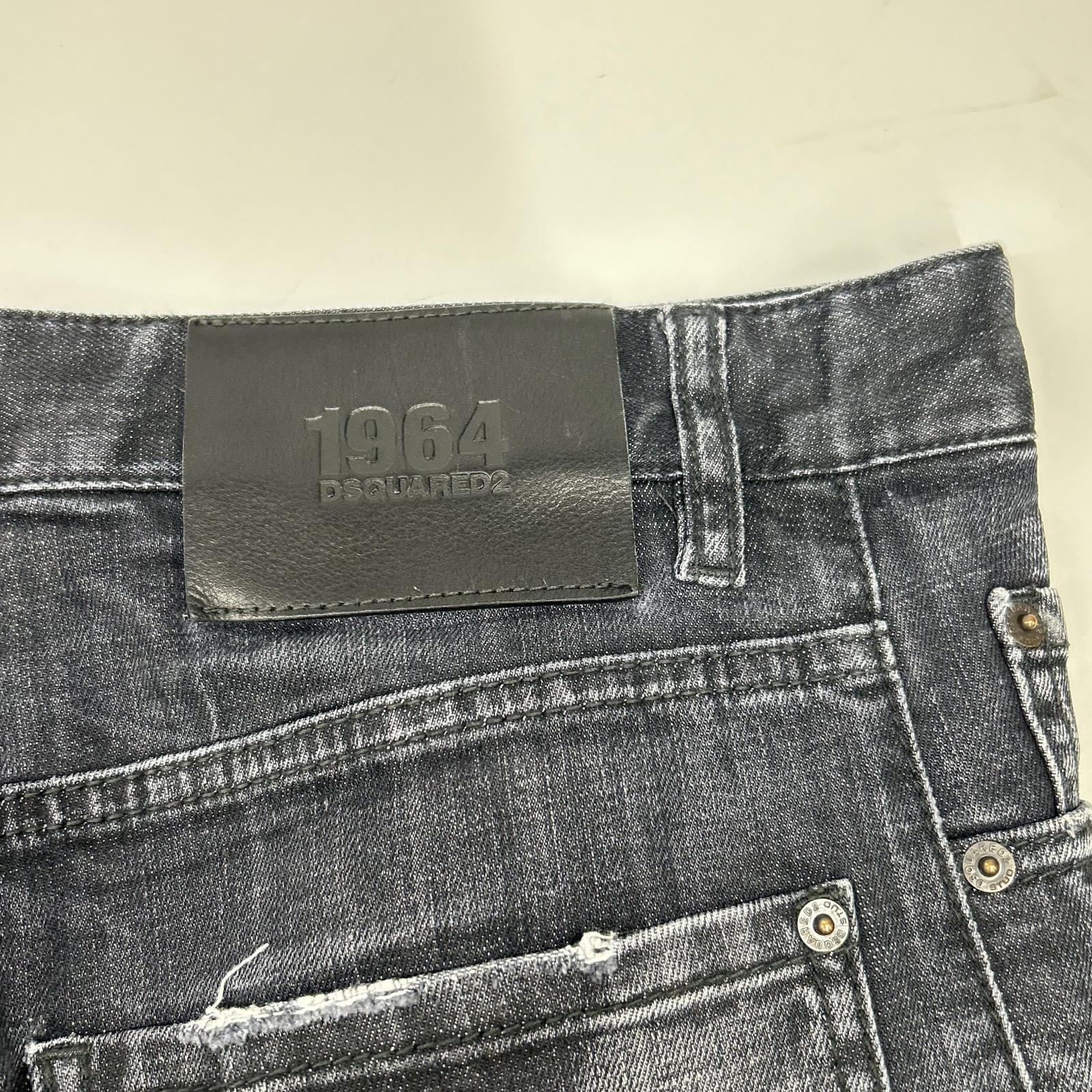 DSQUARED2 ディースクエアード S71LB1460 ブラック ダメージ加工 SEXY TWIST JEAN/セクシーツイスト デニムパンツ ボトムス