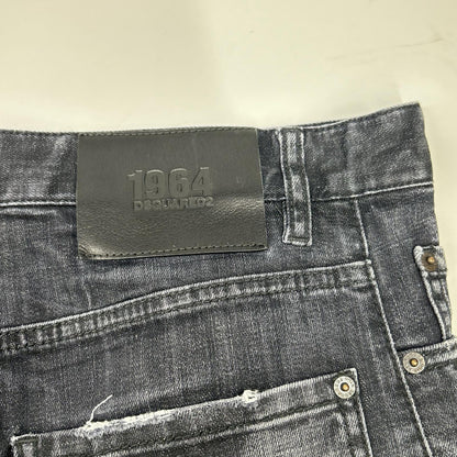 DSQUARED2 ディースクエアード S71LB1460 ブラック ダメージ加工 SEXY TWIST JEAN/セクシーツイスト デニムパンツ ボトムス