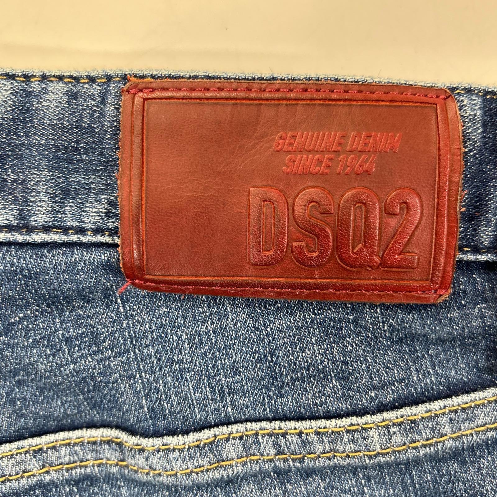 DSQUARED2 ディースクエアード S74LB1571 インディゴ COOL GUY JEAN/クールガイジーン ウォッシュド加工 デニムパンツ ボトムス