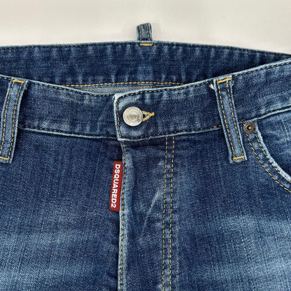 DSQUARED2 ディースクエアード S74LB1571 インディゴ COOL GUY JEAN/クールガイジーン ウォッシュド加工 デニムパンツ ボトムス