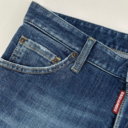 DSQUARED2 ディースクエアード S74LB1571 インディゴ COOL GUY JEAN/クールガイジーン ウォッシュド加工 デニムパンツ ボトムス