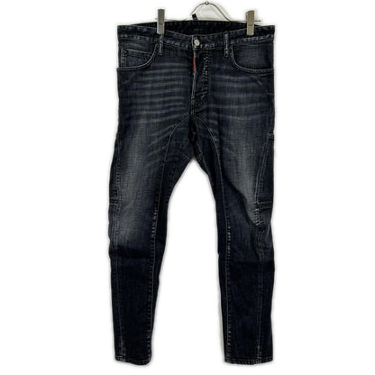 DSQUARED2 ディースクエアード S71LB1441 ブラック Tidy Biker Jean/タイディバイカー ウォッシュ加工 デニムパンツ ボトムス