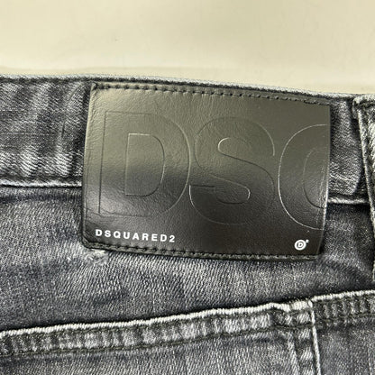 DSQUARED2 ディースクエアード S71LB1441 ブラック Tidy Biker Jean/タイディバイカー ウォッシュ加工 デニムパンツ ボトムス