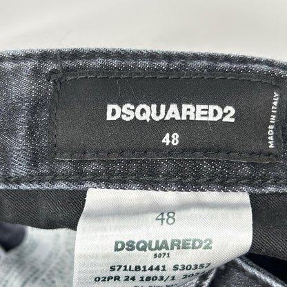 DSQUARED2 ディースクエアード S71LB1441 ブラック Tidy Biker Jean/タイディバイカー ウォッシュ加工 デニムパンツ ボトムス