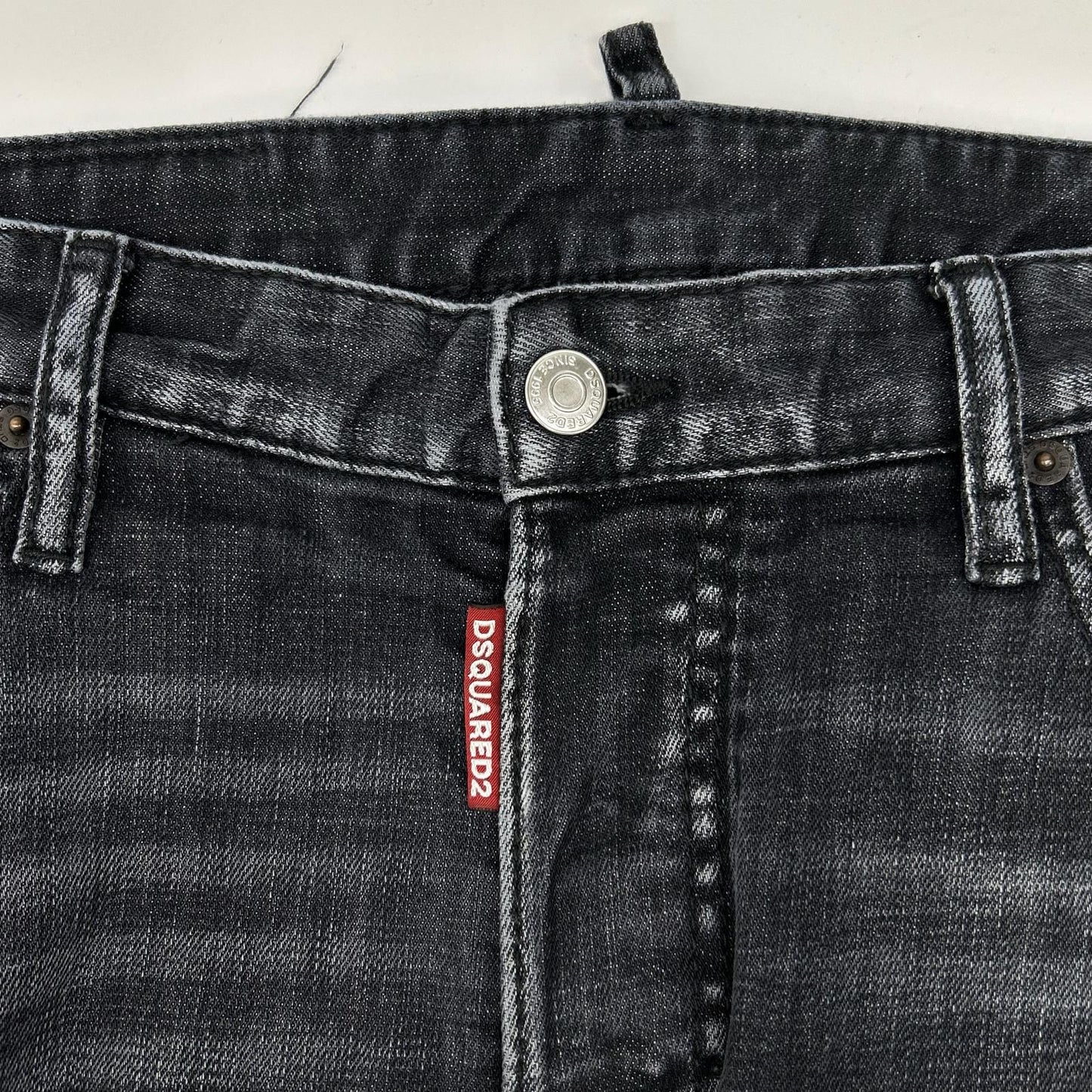 DSQUARED2 ディースクエアード S71LB1441 ブラック Tidy Biker Jean/タイディバイカー ウォッシュ加工 デニムパンツ ボトムス