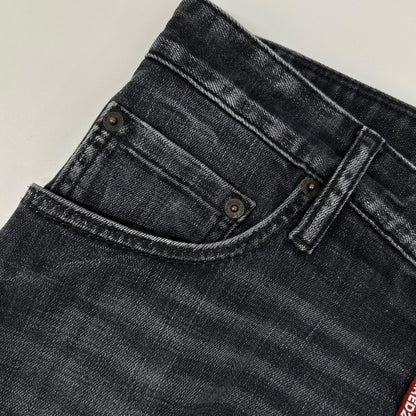 DSQUARED2 ディースクエアード S71LB1441 ブラック Tidy Biker Jean/タイディバイカー ウォッシュ加工 デニムパンツ ボトムス