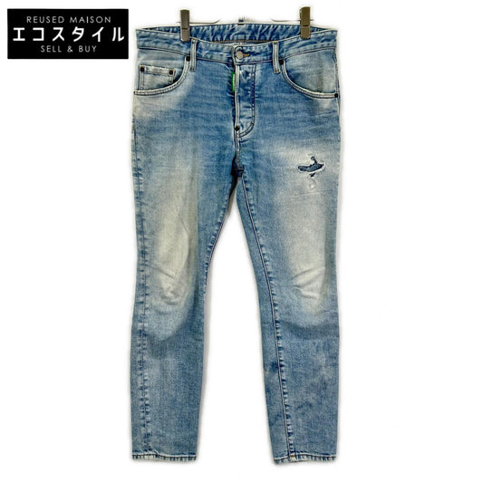 DSQUARED2 ディースクエアード S78LB0094 インディゴ コットン SKATER JEAN/スケータージーン ボタンフライデニムパンツ ボトムス