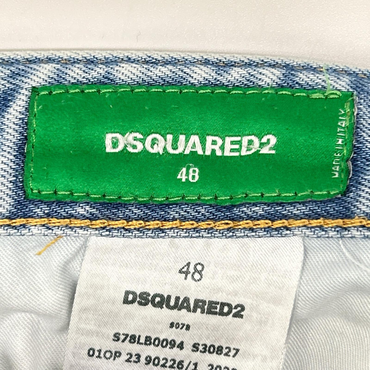 DSQUARED2 ディースクエアード S78LB0094 インディゴ コットン SKATER JEAN/スケータージーン ボタンフライデニムパンツ ボトムス