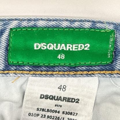 DSQUARED2 ディースクエアード S78LB0094 インディゴ コットン SKATER JEAN/スケータージーン ボタンフライデニムパンツ ボトムス